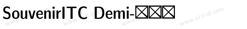 SouvenirITC Demi字体转换
